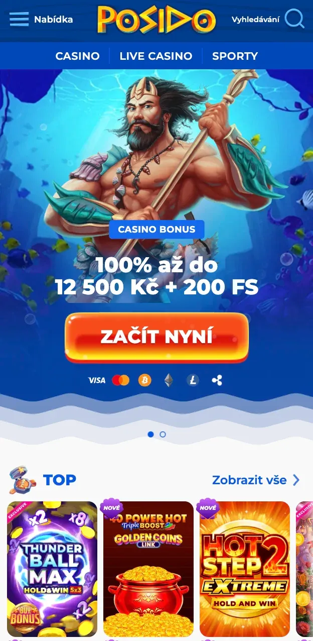 Hraní na mobilu v kasino Posido